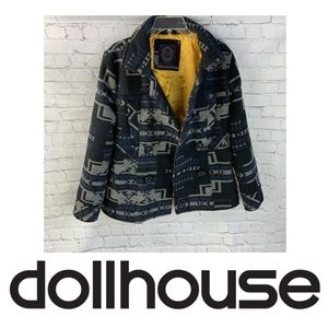 Dollhouse Aztec Printed Peacoat